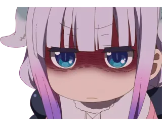 👿 614b4592 Anime, Wütend, Süß, Mädchen, Drache telegram sticker