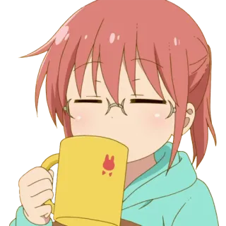 ☕ 8942d873 Anime, Kawaii, Trinken, Niedlich, Kobayashi telegram sticker
