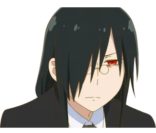 😒 e359c68e Tohru's father Miss Kobayashi's Dragon Maid Anime, Drache, Ernst, Brille, Schwarzes Haar telegram sticker