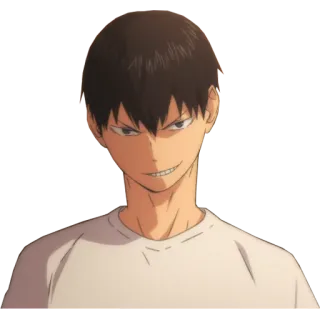😁 282cb9dd Kageyama Haikyuu!! Anime, Haikyuu, Kageyama, Siatkówka, Sport, Poważny telegram sticker