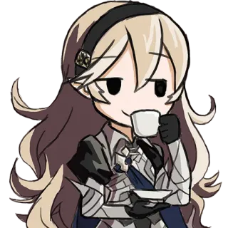 😏 b93c0d82 Corrin Fire Emblem Fire Emblem, Corrin, Gra wideo, Anime, Kawa, Picie telegram sticker