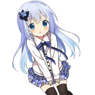 ☺️ 59f26e35 Anime, Manga, Dễ thương, Kawaii, Hoạt hình, Cô gái, Nữ sinh, Chibi telegram sticker