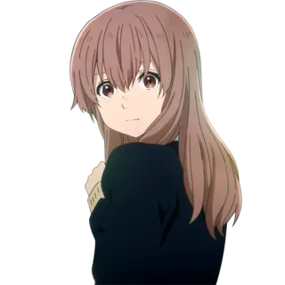 😳 37335221 Shouko Nishimiya A Silent Voice Anime, Dáng Hình Thanh Âm, Shouko Nishimiya, Nhân vật, Cô gái, Dễ thương telegram sticker