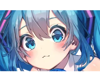 😍 4f7d084b Hatsune Miku Anime, Vocaloid, Hatsune Miku, Mignon telegram sticker