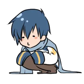 😚 8b1684b2 Kaito Anime, Vocaloid, Chibi, Süß, Kaito telegram sticker