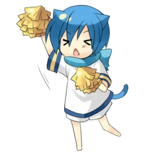 😆 95439982 Cheerleader, Anime, Kawaii, Maskottchen telegram sticker