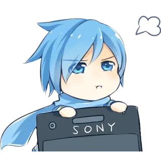 😤 b2e709e9 SONY chibi, Anime, Sony, Elektronik, Cartoon telegram sticker