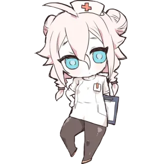 👩‍⚕️ 24813dab 护士, 动漫, 卡哇伊, 可爱, 医院, 医生, 医疗 telegram sticker
