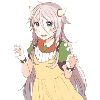 😅 53809354 动漫, 漫画, 插画, 可爱, 女孩, 卡通 telegram sticker