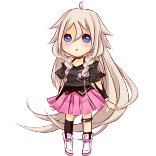 😶 a8aa37e4 动漫, 可爱, 女孩, Q版, 卡通 telegram sticker