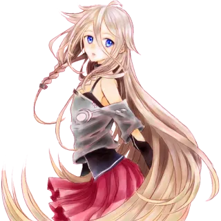 🙁 c3969fb2 动漫女孩, Vocaloid, 角色, 插画, 可爱, 数字艺术 telegram sticker