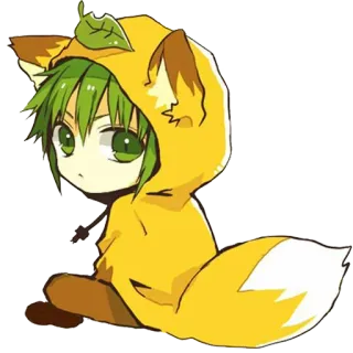 😕 6bd2a361 Anime, Vos, Chibi, Schattig, Karakter, Kawaii, Fursuit telegram sticker