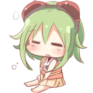 😪 b25a48ee Anime, Chibi, Schattig, Verdrietig, Meisje telegram sticker