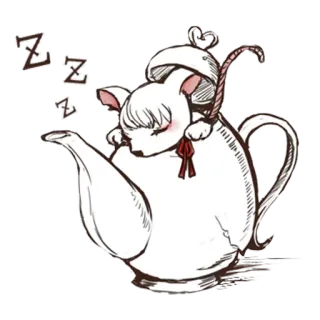 😴 0536c8de ZZZ tikus, tidur, teko, lucu, binatang, zzz telegram sticker