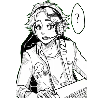 ❓ 06ca33ab ? Sticker, Personaggio, Domanda, Espressione, Clip art telegram sticker