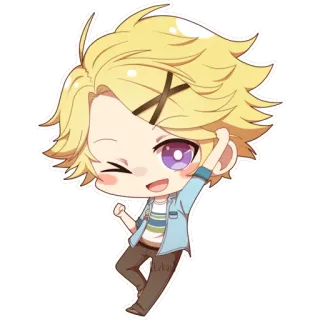 😆 35dc512a Yoosung Kim Yoosung, Kim, Mystic Messenger, Anime, Personaggio, Kawaii, Chibi, Carino telegram sticker