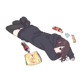 Menhera-chan. EN @Nekosticker telegram stickers