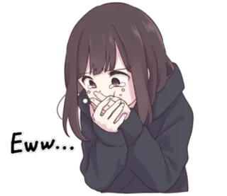 🤢 cc4808dd Eww... Anime, Gadis, Ew, Jijik, Menangis, Emosional telegram sticker