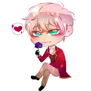 ❤️ 2c268cdb อนิเมะ, จิบิ, ตัวละคร, น่ารัก, ศิลปะ, ดิจิทัลอาร์ต telegram sticker