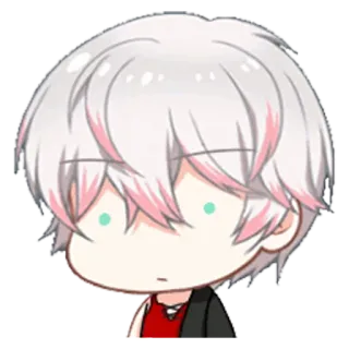 😐 711813b7 อนิเมะ, การ์ตูน, น่ารัก, จิบิ, สติกเกอร์ telegram sticker