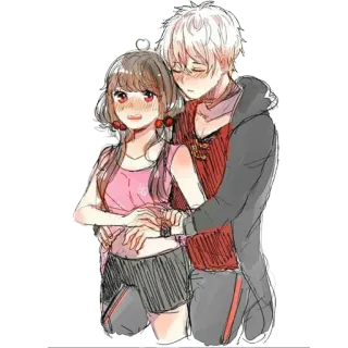 ❤️ c90e3ced อนิเมะ, คู่รัก, ความรัก, การ์ตูน telegram sticker