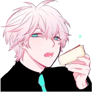 😗 d6cdd9e7 อนิเมะ, การ์ตูน, ตัวละคร, อาหาร, ขนม, กิน telegram sticker