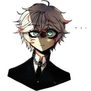 😐 da898ffe อนิเมะ, มังงะ, ตัวละคร, เด็กผู้ชาย, ภาพประกอบ, ศิลปะ telegram sticker