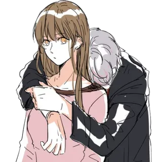 ❤️ e59c97f2 อนิเมะ, คู่รัก, ความรัก, กอด, การ์ตูน, ความสัมพันธ์, ภาพประกอบ telegram sticker