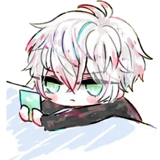 ☹️ efef3eef อนิเมะ, จิบิ, น่ารัก, ดิจิทัลอาร์ต telegram sticker