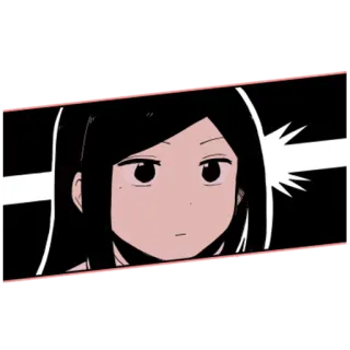 💥 f4754f93 Anime, Mujer, Serio, Manga, Personaje whatsapp sticker