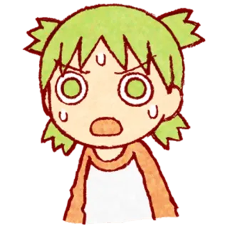 😥 e600d6b3 アニメ, 女の子, 困惑, 漫画, カートゥーン, 表情 whatsapp sticker