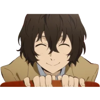 😊 49064ff5 Osamu Dazai Bungou Stray Dogs 动漫, 文豪野犬, 太宰治, 太宰, 角色 telegram sticker
