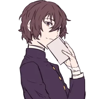 😊 8d95cb78 Osamu Dazai Bungou Stray Dogs 动漫, 漫画, 太宰, 文豪野犬 telegram sticker
