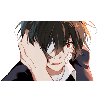 😧 dcb50efb 动漫, 贴纸, 漫画, 绷带 telegram sticker