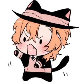 😾 bf422535 chibi, cat, angry, kawaii, cute whatsapp sticker