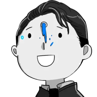 😀 145b76a7 Connor Detroit: Become Human アンドロイド, ビデオゲーム, ロボット, サイエンスフィクション, 未来, 人工知能 whatsapp sticker
