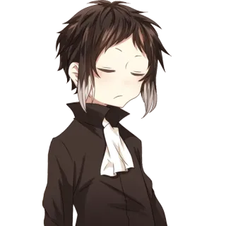😌 1f422249 Akutagawa Ryuunosuke Bungou Stray Dogs Аниме, Персонаж, Манга, Фан-арт, Bungou Stray Dogs telegram sticker