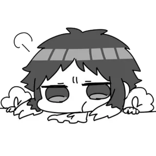 😕 71306bd6 Аниме, Мультфильм, Иллюстрация, Персонаж, Манга telegram sticker