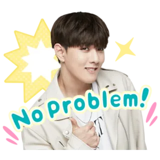 😉 9efb80f3 No problem! persona, sorriso, felice, pollice in su, nessun problema telegram sticker