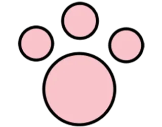 🐾 260e10ea รอยเท้า, สัตว์, แมว, หมา, สัตว์เลี้ยง, น่ารัก telegram sticker