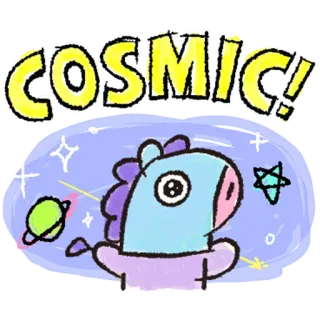 🤩 e391dca0 Mang COSMIC! Мультик, Милый, Лошадь, Планета, Галактика, Космический telegram sticker