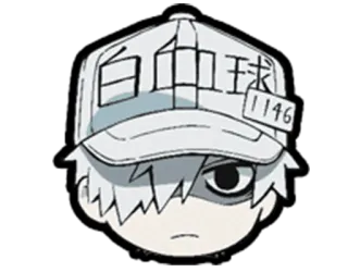 😒 7caa884d 白血球 Anime, Zelle, Manga, Weißes Blutkörperchen, Cells at Work whatsapp sticker