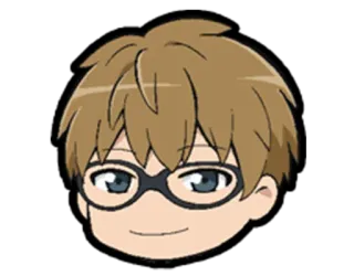 🤓 f1756ea1 Anime, Manga, Brille, Chibi, Charakter whatsapp sticker