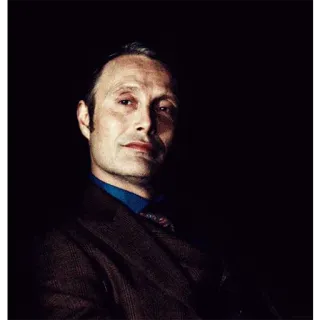 😈 f6afe5d4 Hannibal Lecter Hannibal 한니발, 매즈 미켈슨, 살인, 연쇄 살인범, 우아한, 정장 whatsapp sticker