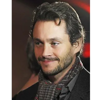 😌 b2625a07 Hugh Dancy ator, retrato, homem, cachecol whatsapp sticker