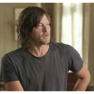 😶 240e368c Norman Reedus actor, hombre, retrato, celebridad whatsapp sticker