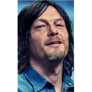 😏 628e9036 Norman Reedus actor, celebridad, retrato whatsapp sticker