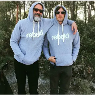 💙 6698b45b Rebeld gente, sudaderas con capucha, casual, hombres, amistad whatsapp sticker