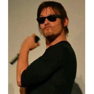 😙 685ba7dd Norman Reedus actor, gafas de sol, celebridad, hombre whatsapp sticker
