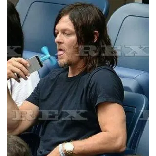 🤤 6e69baa3 Norman Reedus celebridad, actor, fan, lengua whatsapp sticker